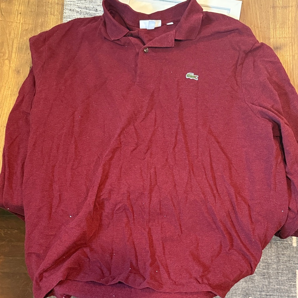Lacoste Men's Deep Red Polo Shirt